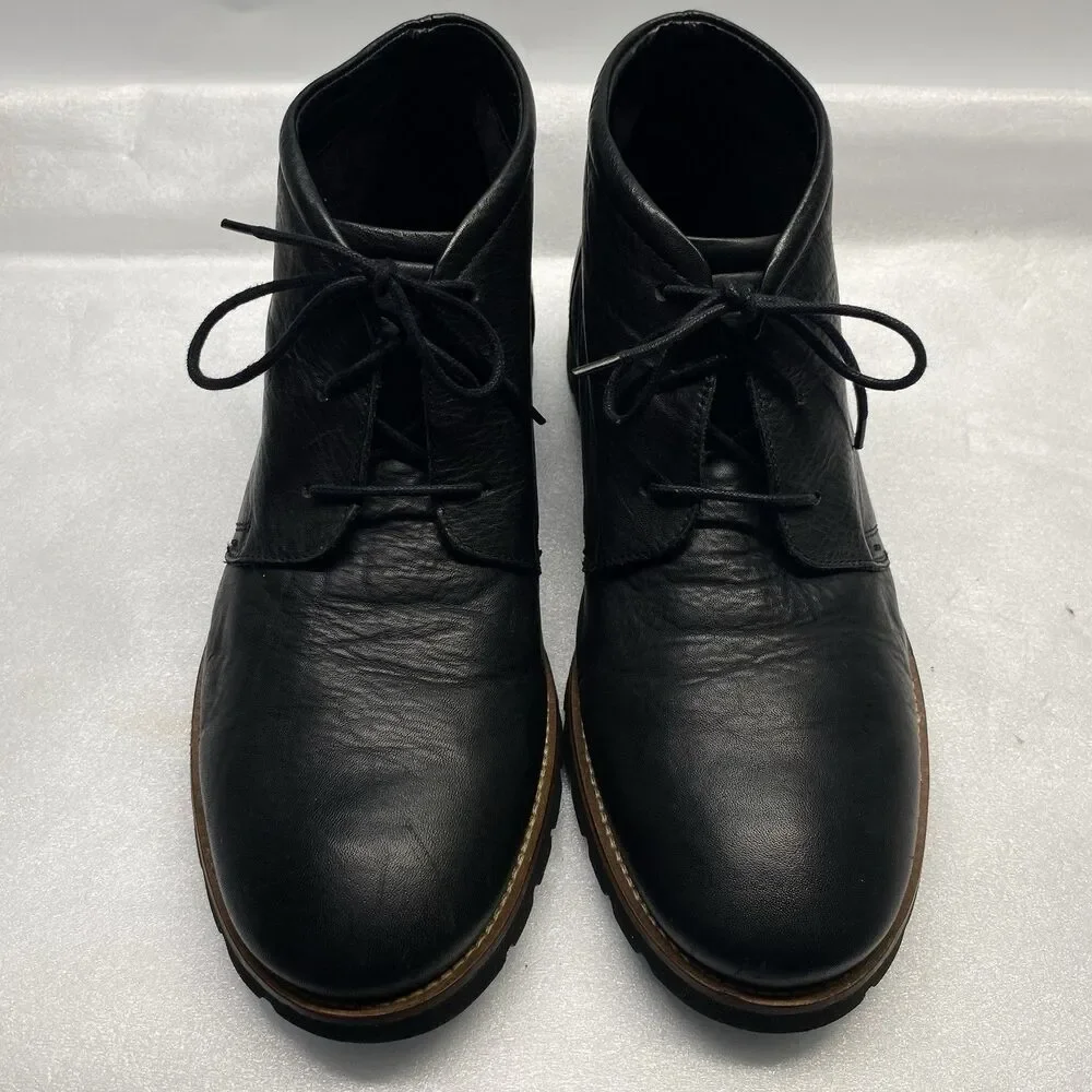 Rockport Chukka Boots Mens 11 Black Adiprene By Adidas Leather V74246